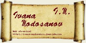 Ivana Modošanov vizit kartica
